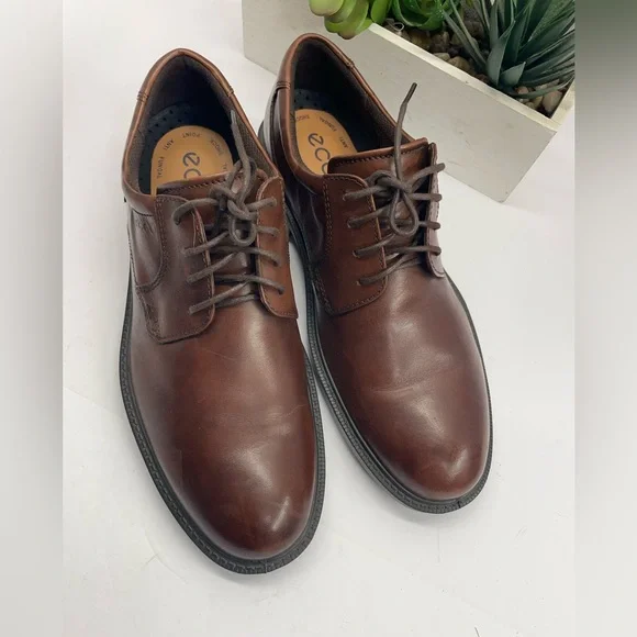 Ecco | Shoes | Ecco Mens Rich Brown Leather Oxfords | Poshmark display picture 1